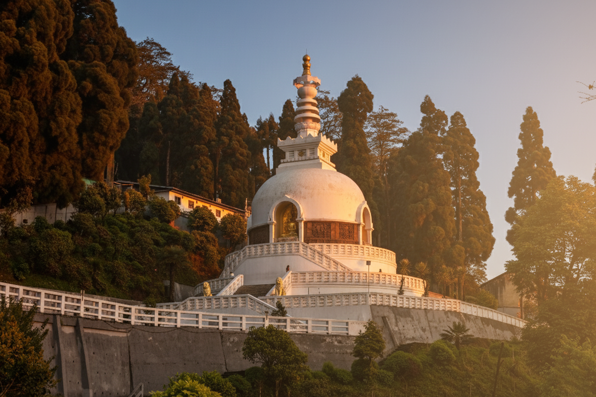 japanes peace pagoda darjeeling